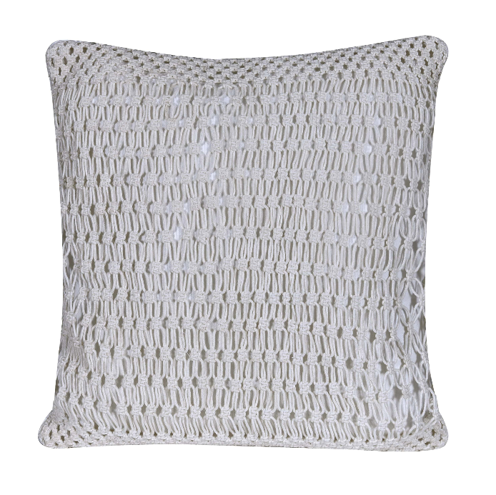 Soft Grey Lattice Cushion Covers (Pack of 2)