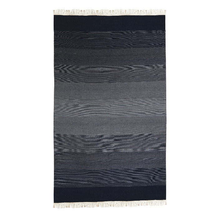 Wool Dhurrie – Gradient Woodgrain Multicolor Rug