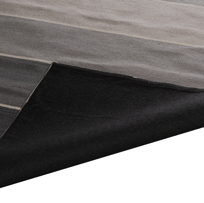 Wool Rug – Gradient Stripe Handwoven Gray Tones