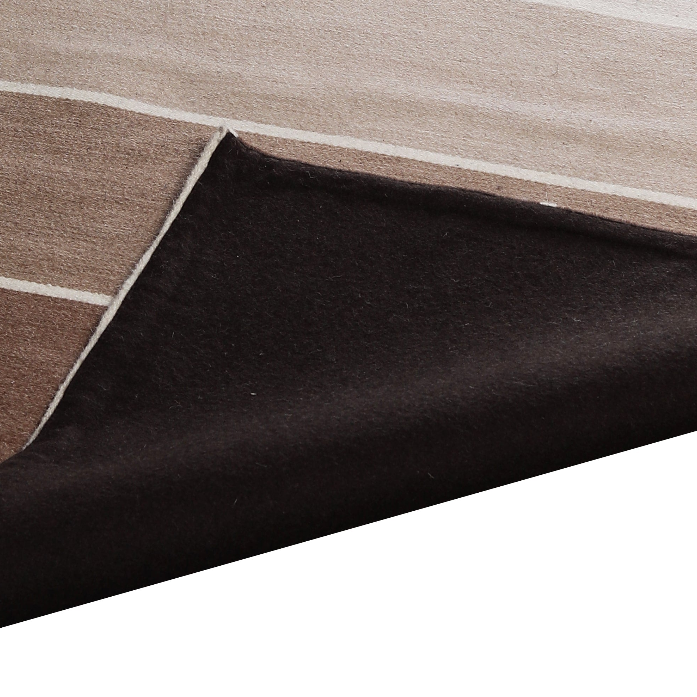 Wool Rug – Earth-Toned Stripe Handwoven Design