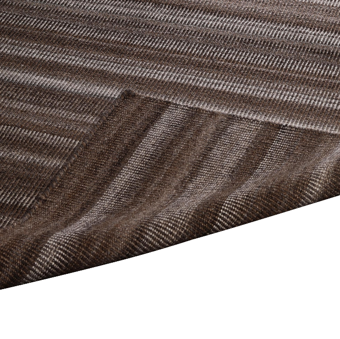 Wool Rug – Wavy Earth-Tone Handwoven Design