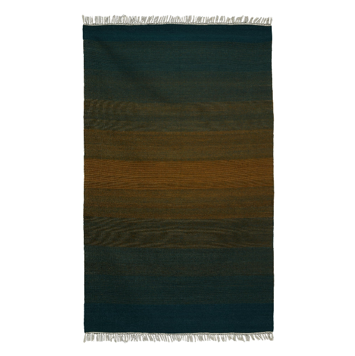 Wool Rug – Dual-Tone Gradient Woven Design