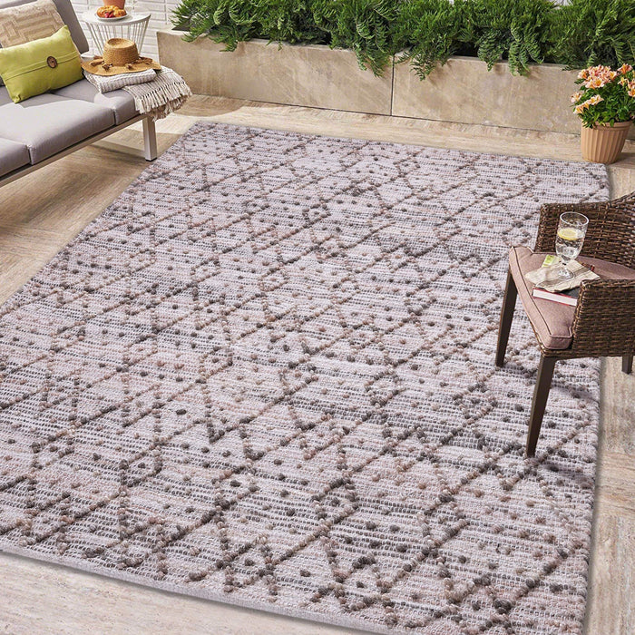 Natural Brown, Hand-woven, Rectangle PEQURA Rug