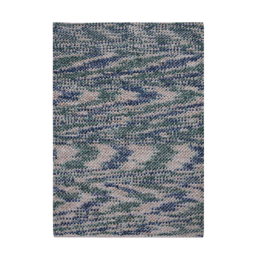 Green and Blue, Natural, Jute PEQURA Rug