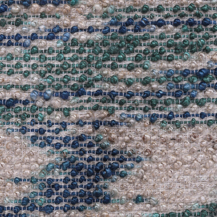 Green and Blue, Natural, Jute PEQURA Rug