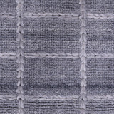 Grey, Check Pattern, Rectangle, PEQURA Rug