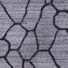 Grey and Black, Geometric Pattern, Wool PEQURA Rug