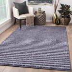 Black and Grey, Hand-woven, Wool PEQURA Rug