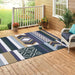 Multi-colour, Flat, Hand-woven, Wool Rug