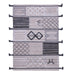 Beige, Black and Grey, Rectangle, Wool PEQURA Rug