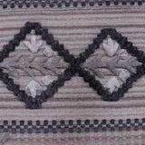 Beige, Black and Grey, Rectangle, Wool PEQURA Rug