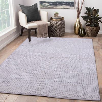 Natural White, Hand-woven, Wool PEQURA Rug
