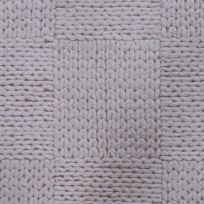 Natural White, Hand-woven, Wool PEQURA Rug