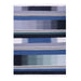 Blue, Black, and Beige, Hand-woven, Rectangle Rug
