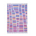 Blue, Orange, and Pink, Stripe Pattern, Cotton PEQURA Rug