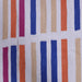 Blue, Orange, and Pink, Stripe Pattern, Cotton PEQURA Rug