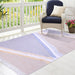 Grey and Yellow, Stripe Pattern, Cotton PEQURA Rug