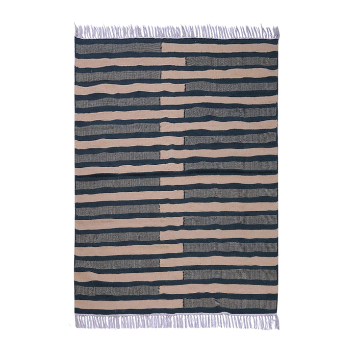 Brown and Green, Rectangle, Cotton PEQURA Rug