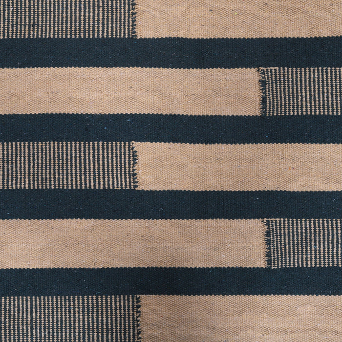 Brown and Green, Rectangle, Cotton PEQURA Rug