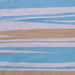 Sky Blue, White, and Yellow, Cotton PEQURA Rug