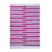 Pink and White, Stripe Pattern PEQURA Rug