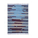 Blue, Turquoise and Yellow, Stripe Pattern PEQURA Rug