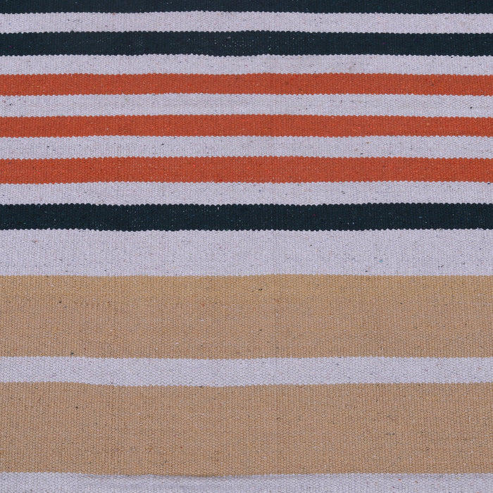 Multi-colour, Cotton, Stripe Pattern, Flat PEQURA Rug
