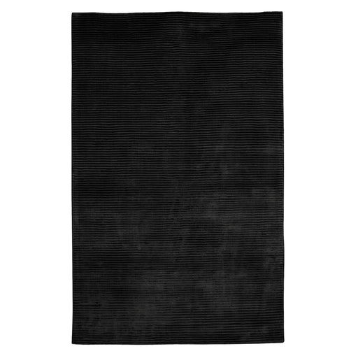 Dark Grey, Self-Stripe, Viscous, PEQURA Rug