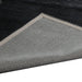 Dark Grey, Self-Stripe, Viscous, PEQURA Rug
