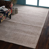 Solid Beige, Abstract, Hand-woven PEQURA Rug