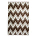 Brown and Beige, Stripe Geometric Pattern, PEQURA Rug