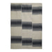 Classic Blue, Gridded-Stripe Woollen PEQURA Rug