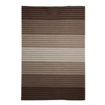 Off-White, Beige and Brown, Stripe Pattern, Contrast, Woollen PEQURA Rug.