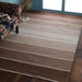 Brown Gridded Stripes Wool PEQURA Rug