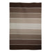 Brown Gridded Stripes Wool PEQURA Rug