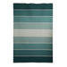 Green Gridded Stripes Wool PEQURA Rug