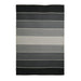 Brown Gridded Stripes Wool PEQURA Rug