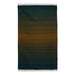 Green, Yellow and Blue, Stripe Pattern PEQURA Rug