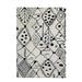 Black and white, Tufted Shaggy PEQURA Rug