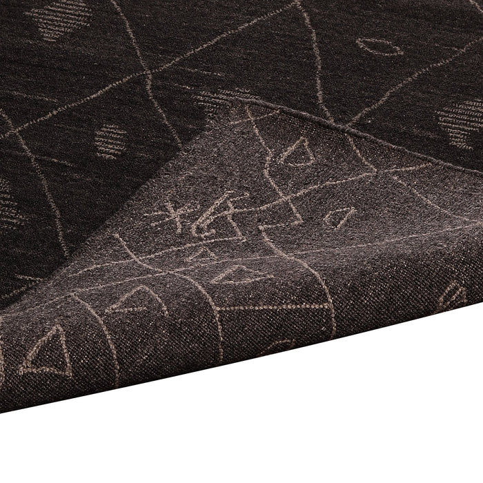 Dark Grey, Tufted, Natural Wool PEQURA Carpet