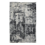 Grey, Abstract Printed, Viscose PEQURA Rug