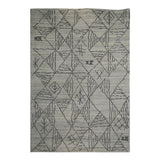 Beige and Black, Texture, Tufted, Texture Wool PEQURA Rug