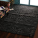 Dark Grey and Grey, Natural Texture Wool PEQURA Rug