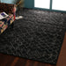 Dark Grey, Rectangle, Moroccan, Tufted Carpet