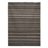 Brown, Stripe Pattern, Hand-woven PEQURA Rug