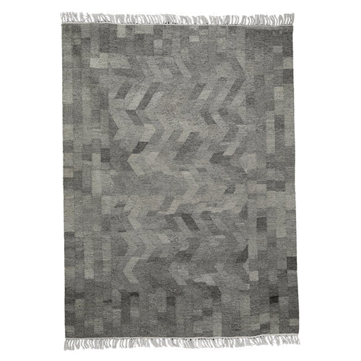 Grey, Hand-woven, Flat Weave PEQURA Rug