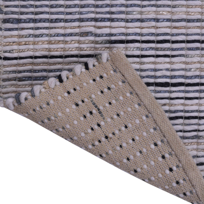 Abstract pattern, Natural White and Grey, PEQURA Rug