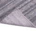White and Grey, Stripe Pattern, PEQURA Rug