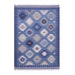 Beige, blue, and brown, Kilim Pattern, PEQURA Rug