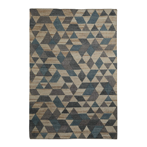 Geometric, Hand-Woven, Jute, PEQURA Rug